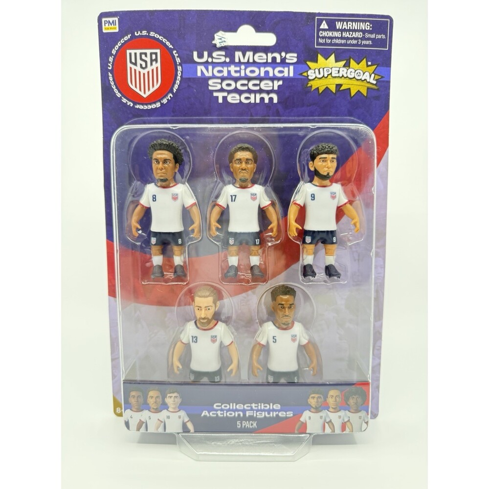 U.S. MEN'S National Soccer Team Figures 5 Pack #8, 17, 9, 13, 5